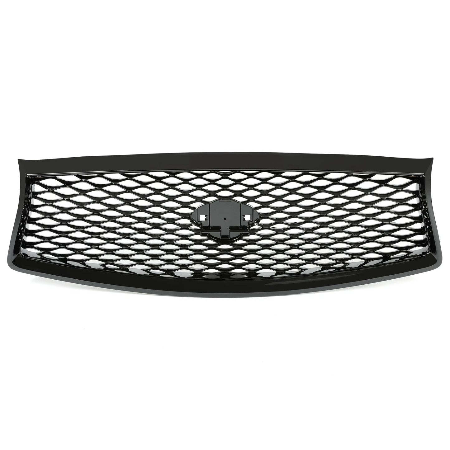 2014-2017 Infiniti Q50 JDM Style Front Grill Bumper Upper Grille Gloss Black Grill