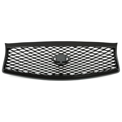 2014-2017 Infiniti Q50 JDM Style Front Grill Bumper Upper Grille Gloss Black Grill