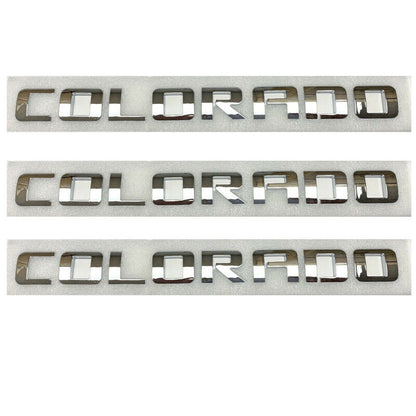 Left & Right Door Emblems For Chevrolet COLORADO Letter Liftgate Nameplates Badge