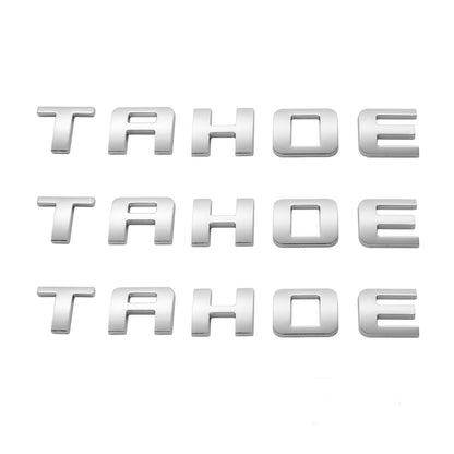 Left & Right Door Emblems For Chevrolet TAHOE Letter Liftgate Nameplates Badge