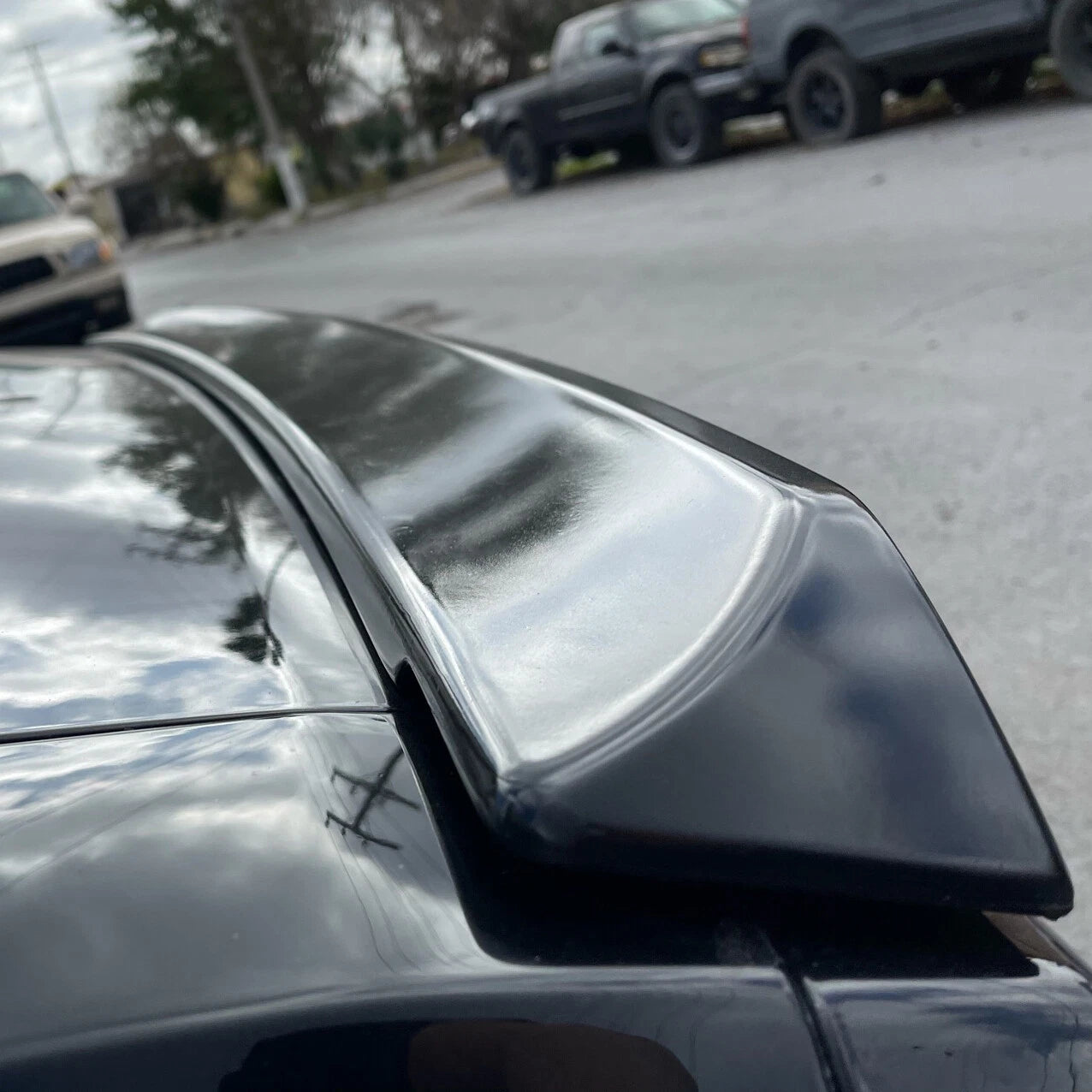 2008-2023 Dodge Challenger SRT Style Gloss Black Rear Trunk Wing Spoiler Lip