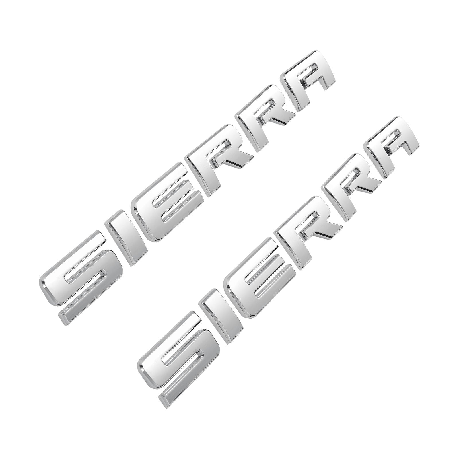 Gmc Sierra Emblem Set Of 3 Chrome Emblems For Chevy Silverado & GMC Sierra - 7" X 1.6" Stick On Badges Chevy Emblems - Foto 8