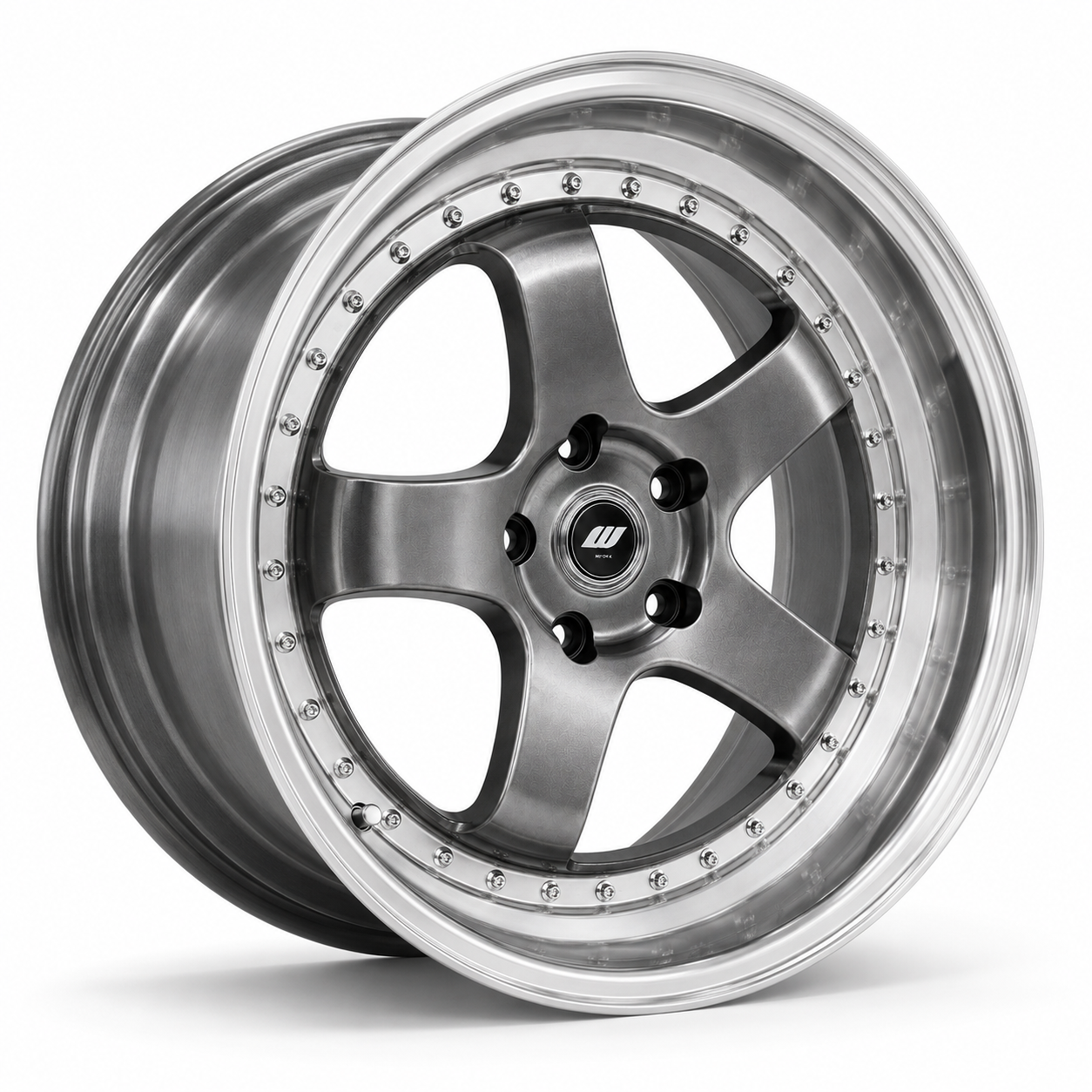 WKS-2 | WORK MEISTER Style Wheels Hyper Black Machined Lip