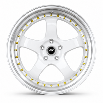WKS-2 | WORK MEISTER Style Wheels White Machined Lip
