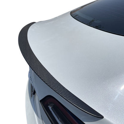 2017-2023 Tesla Model 3 OE Style Carbon Fiber Print Rear Trunk Spoiler